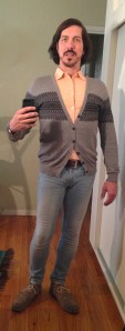 Grey Cardigan b