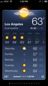 How Winter feels in L.A.