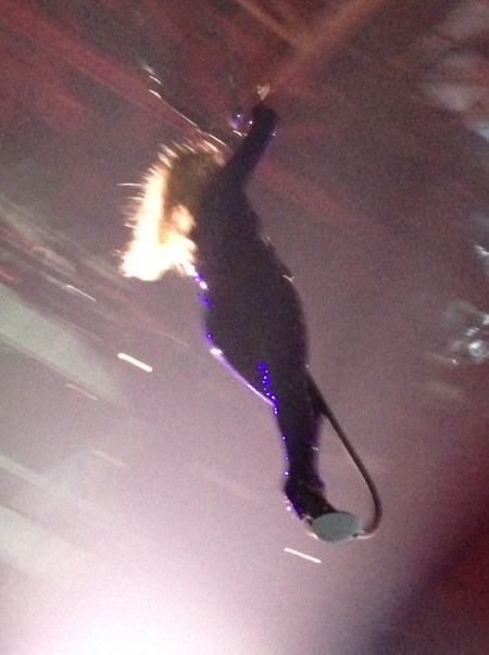 Beyonce flying