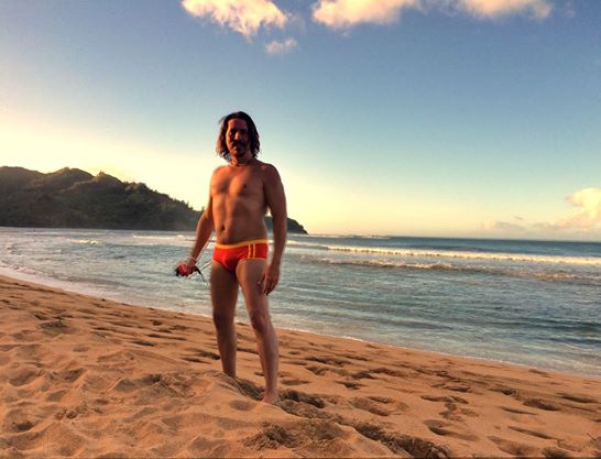 Me in Hanalei Bay, Hawaii